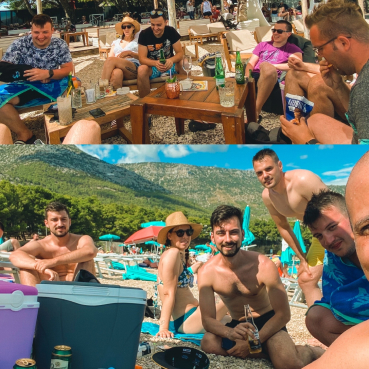 Aras Digital Products team on summer team building.