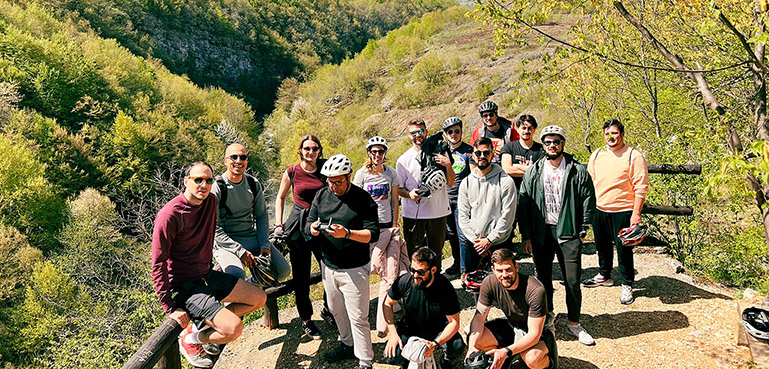 Aras Digital Products in nature on team building in April 2022.